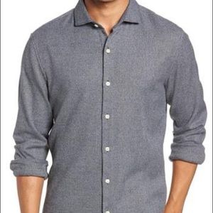 BONOBOS Textured Slim Fit Italian Shirt | 15.5/34